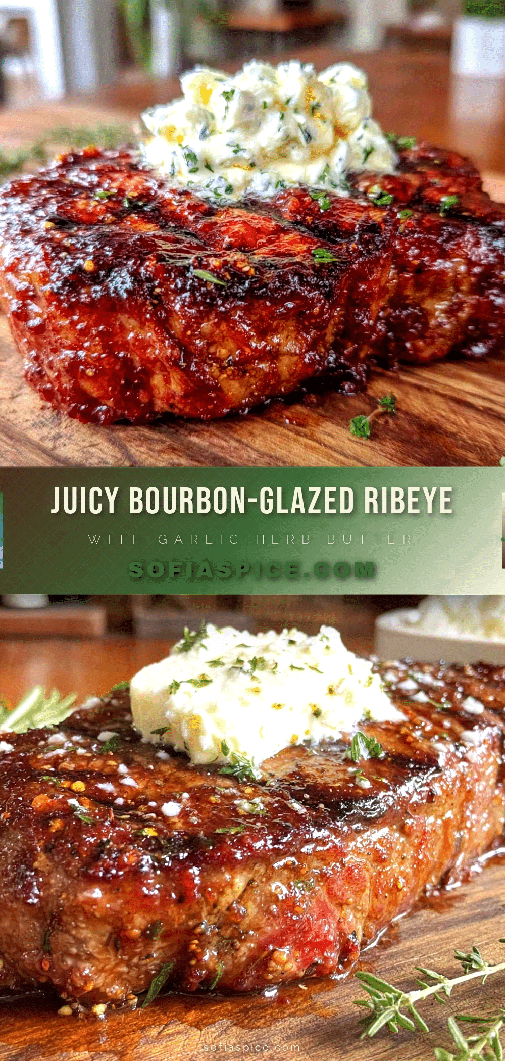 bourbon-glazed ribeye steak recipe