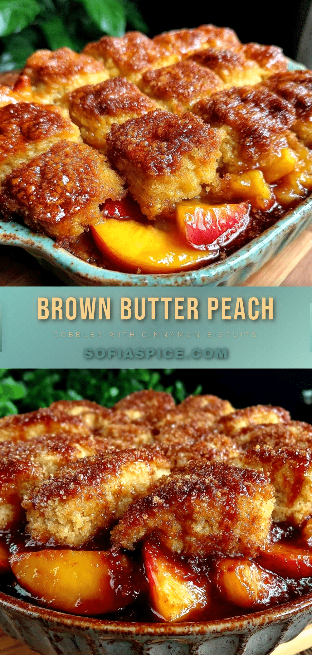 brown butter peach cobbler recipe