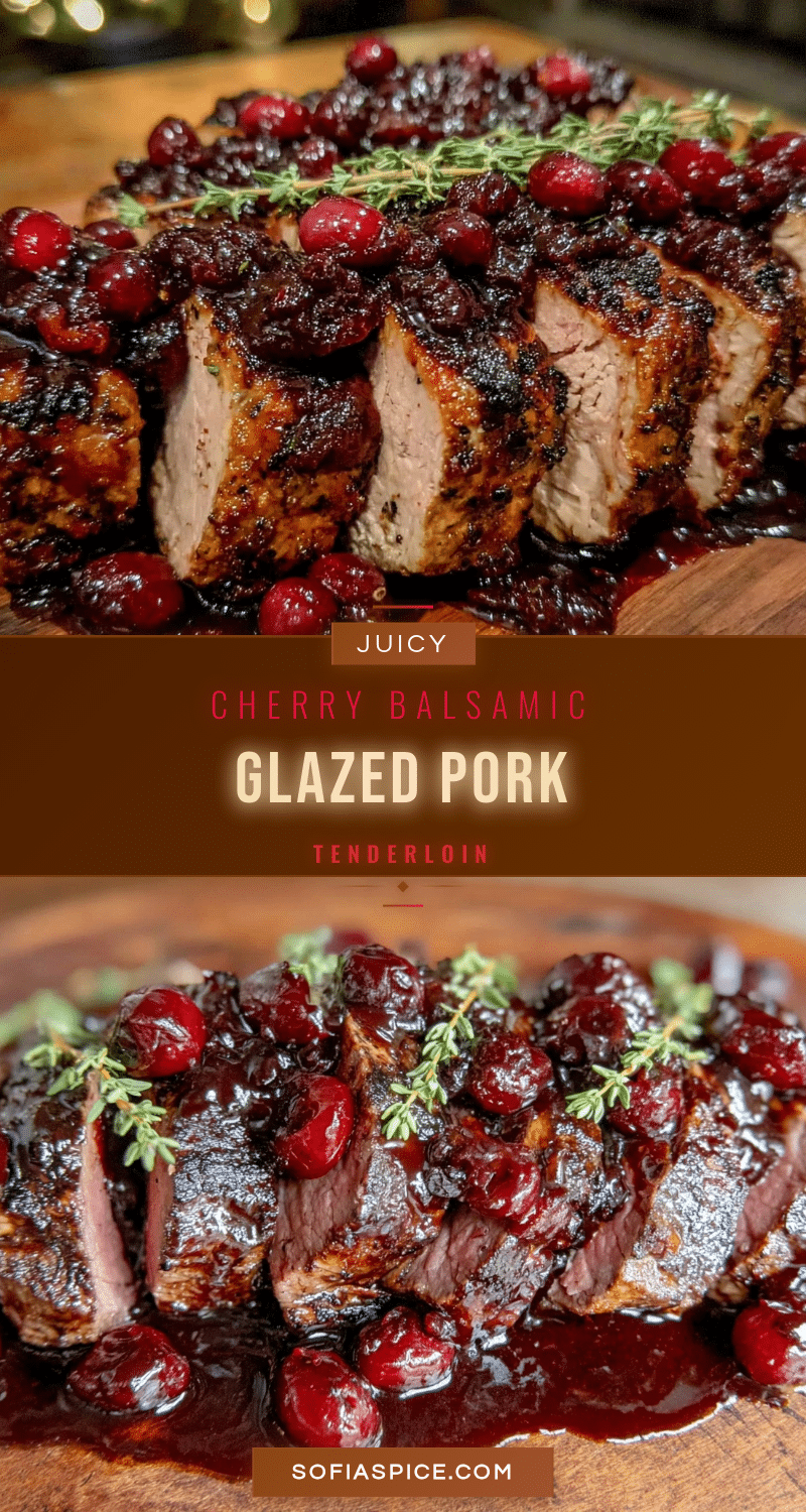 cherry-balsamic glazed pork tenderloin recipe