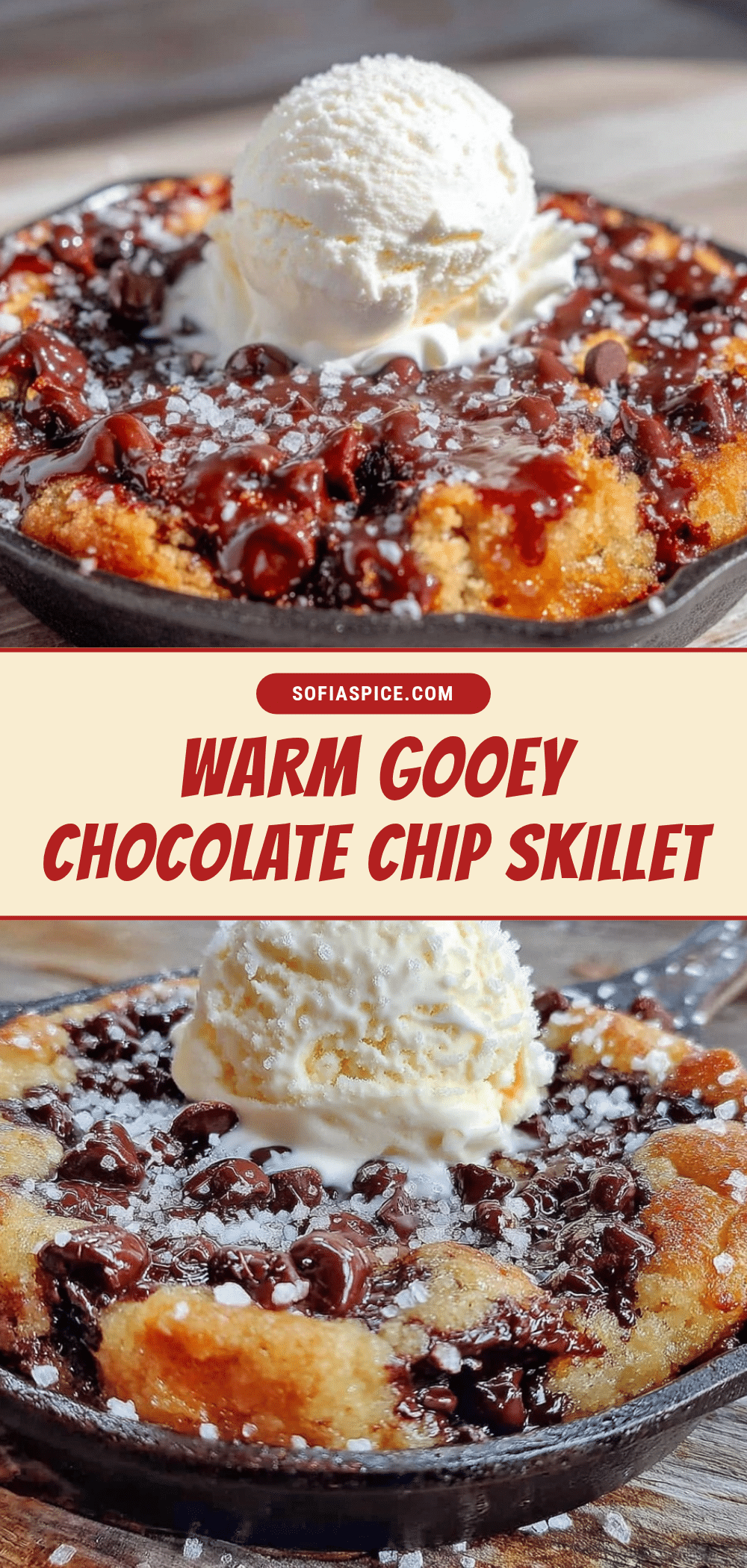 cozy chocolate chip cookie skillet for two recipe