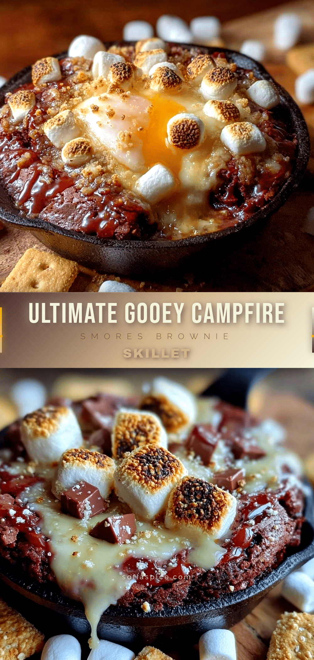cozy s’mores brownie skillet recipe