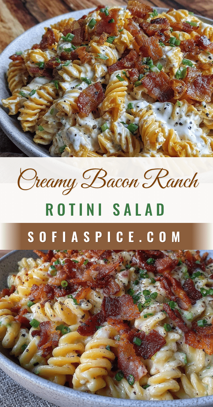 creamy bacon ranch pasta salad with rotini recipe