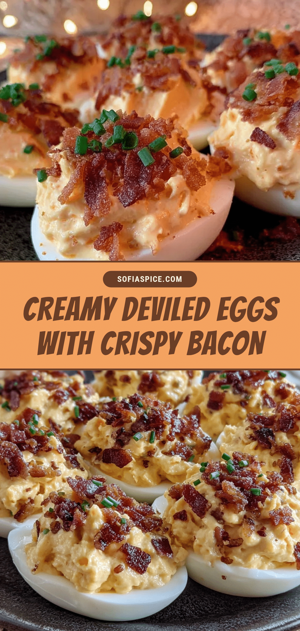 creamy deviled eggs with crispy bacon recipe