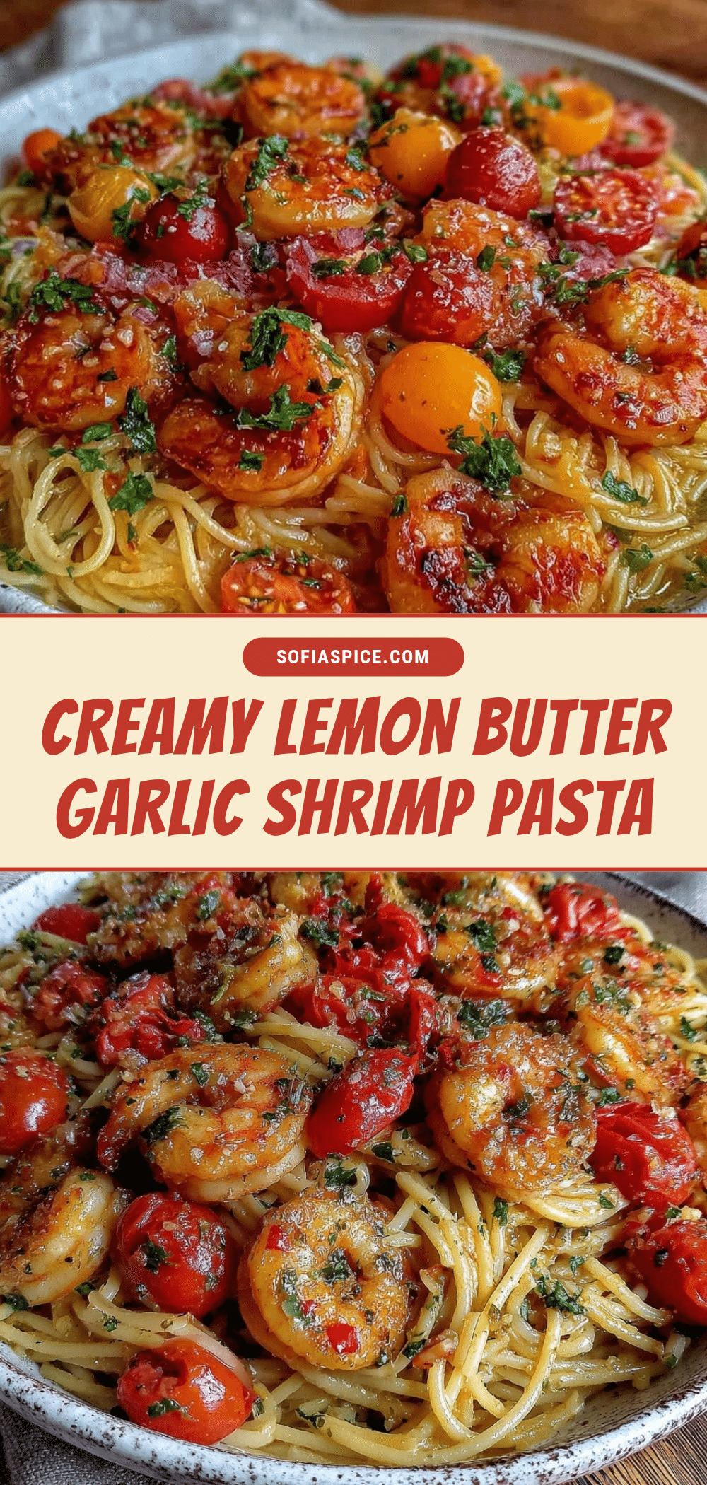 creamy lemon butter garlic shrimp pasta recipe