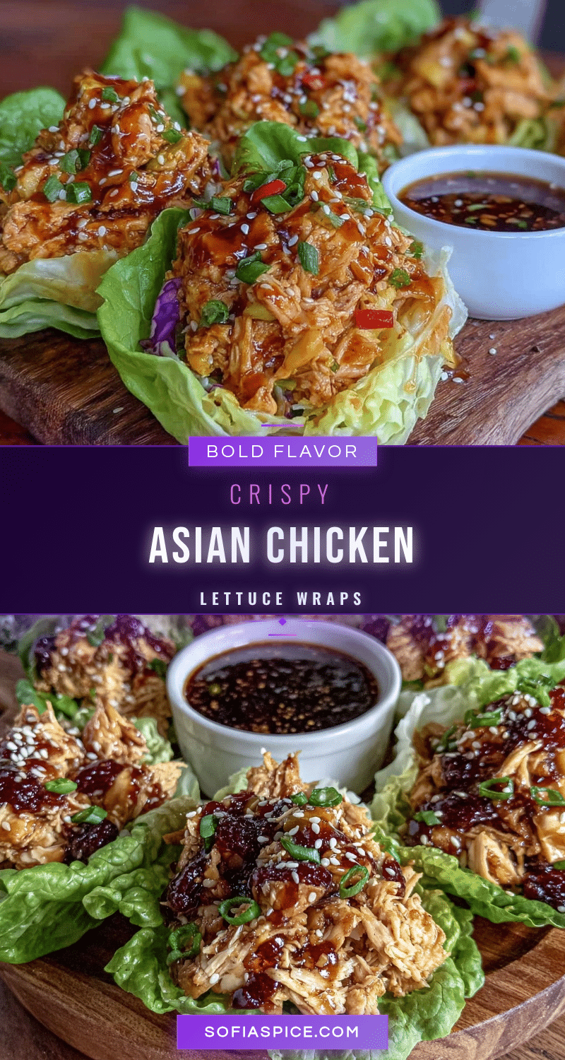 crispy Asian chicken lettuce wraps recipe