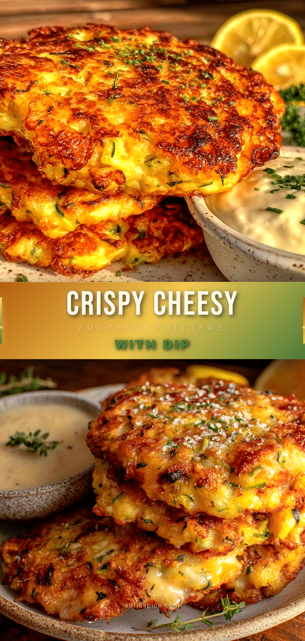 crispy cheesy zucchini fritters recipe