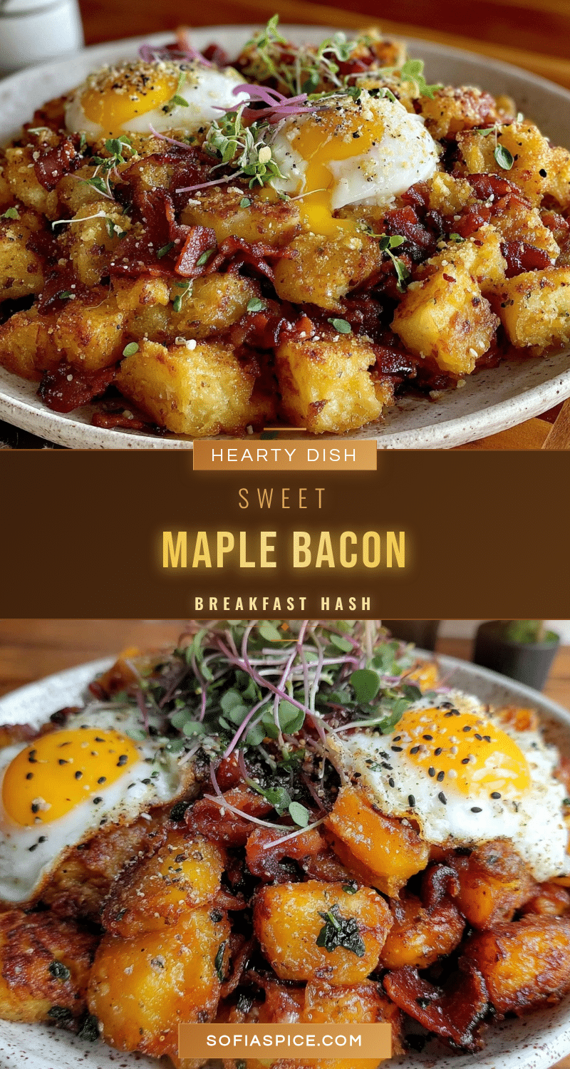 crispy maple bacon breakfast hash recipe