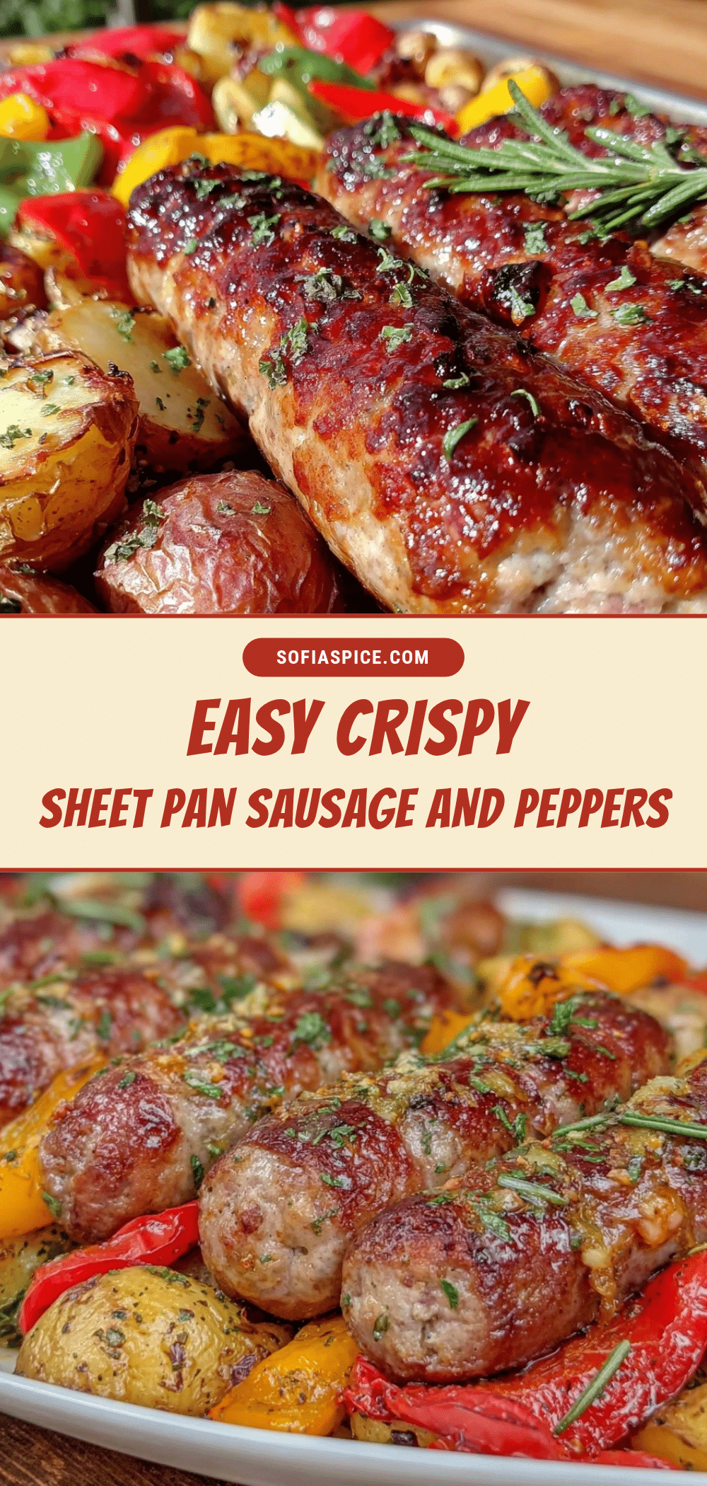 crispy sheet pan sausage and peppers recipe