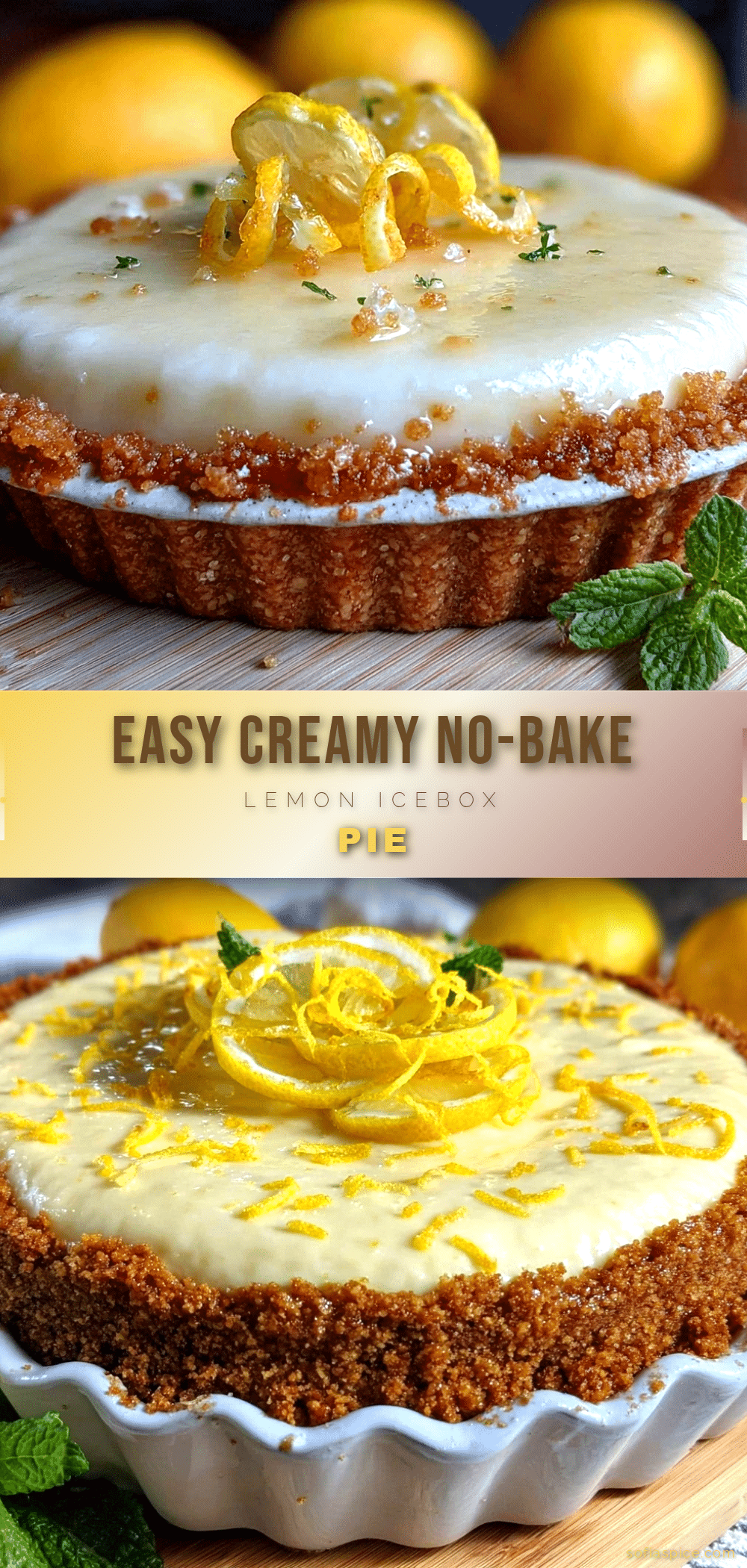 easy creamy no-bake lemon icebox pie recipe