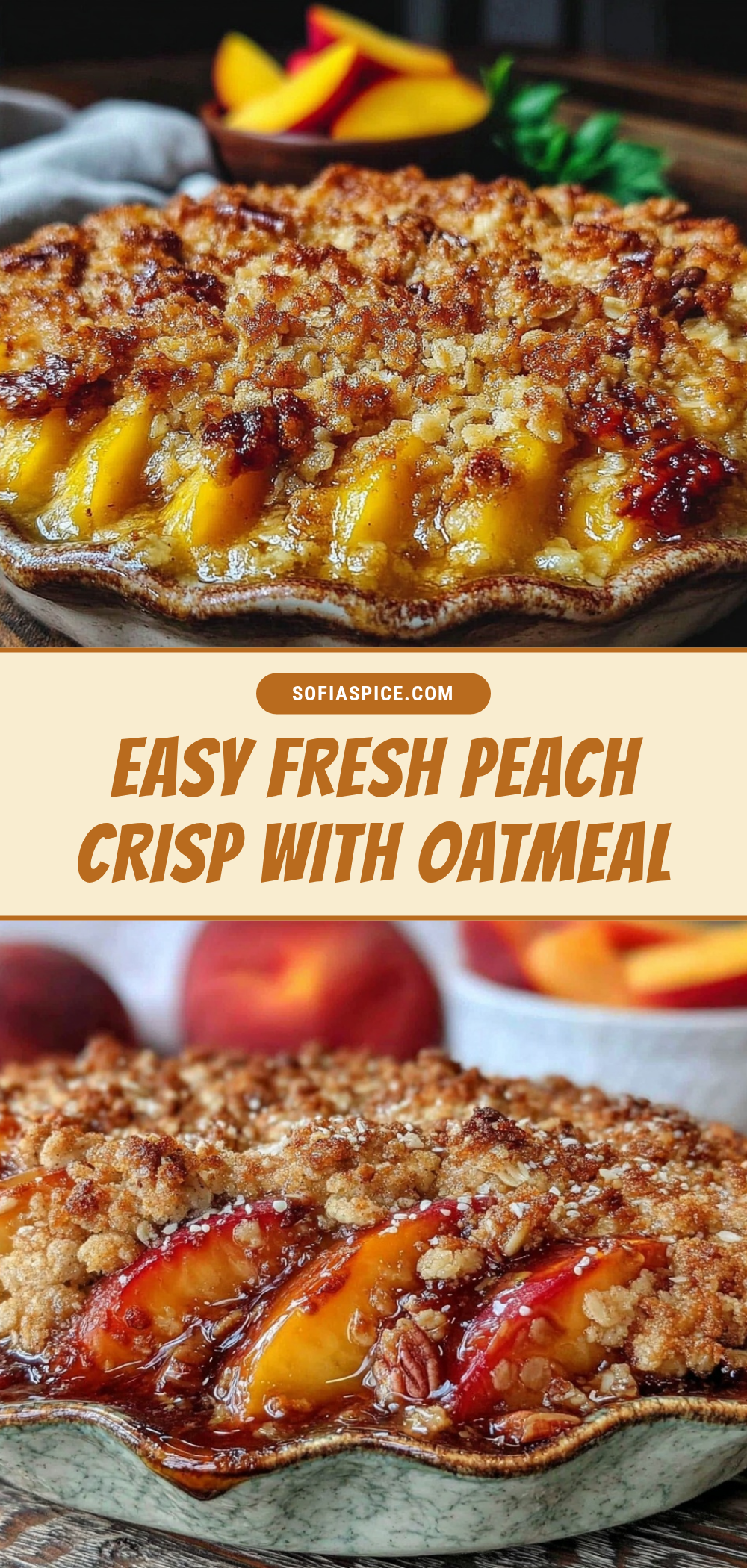 easy fresh peach crisp recipe