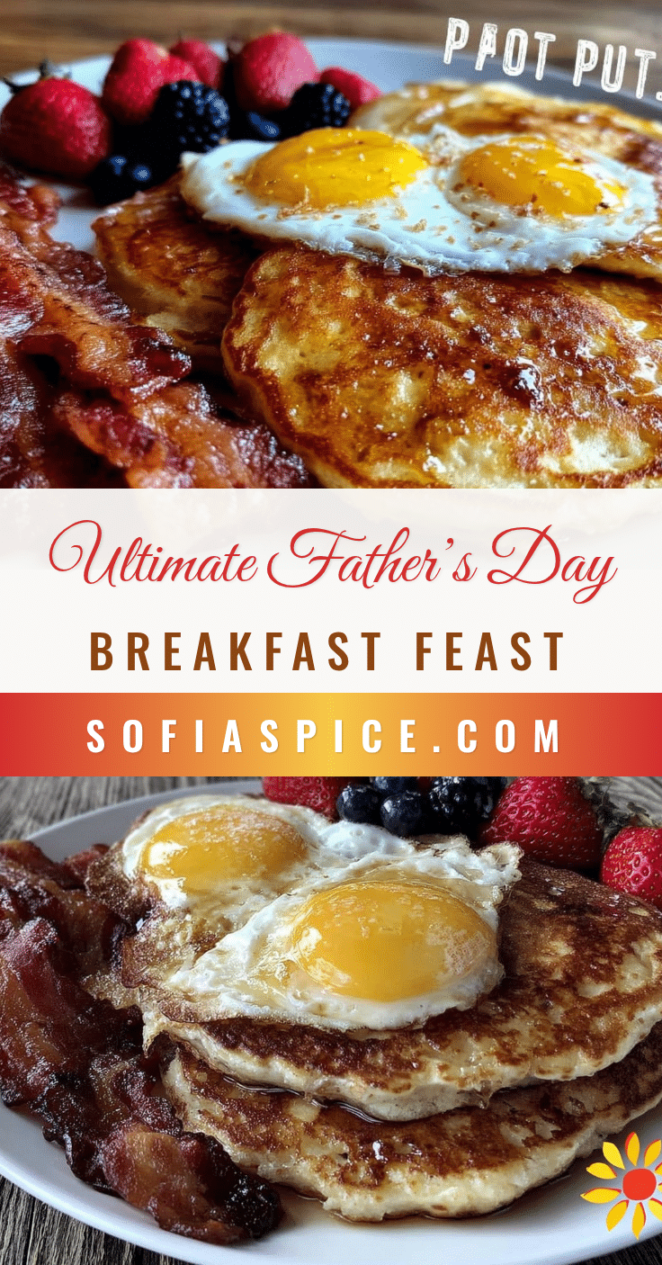 fathers day breakfast pancakes and bacon recipe