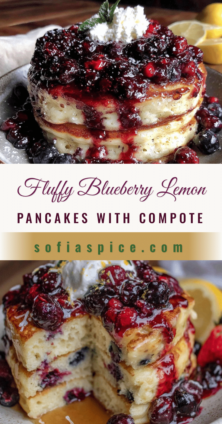 fluffy blueberry lemon pancakes recipe