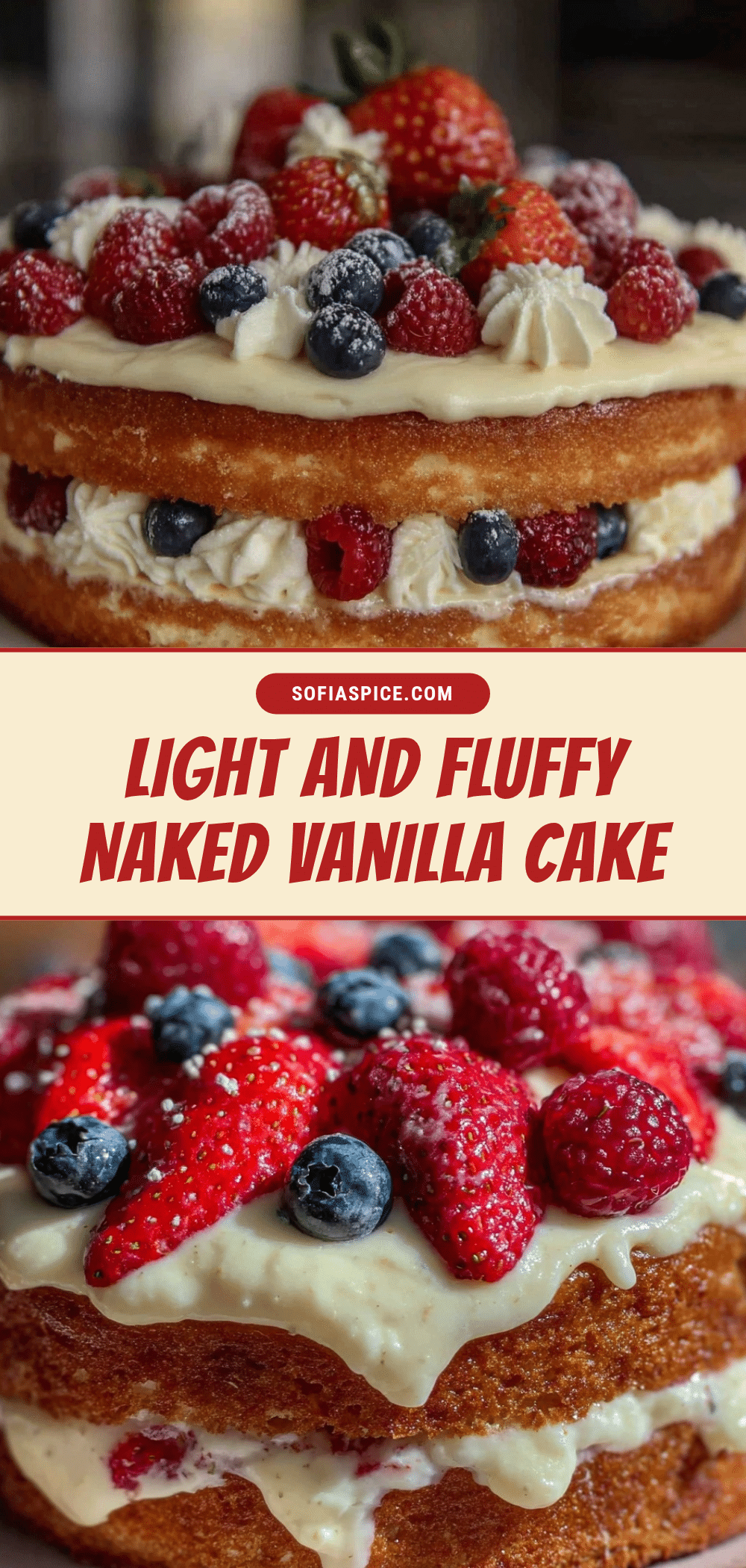 fluffy naked vanilla cake recipe