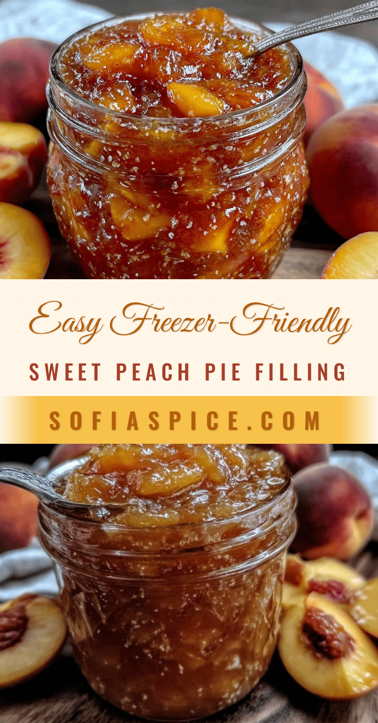 freezer-friendly peach pie filling recipe