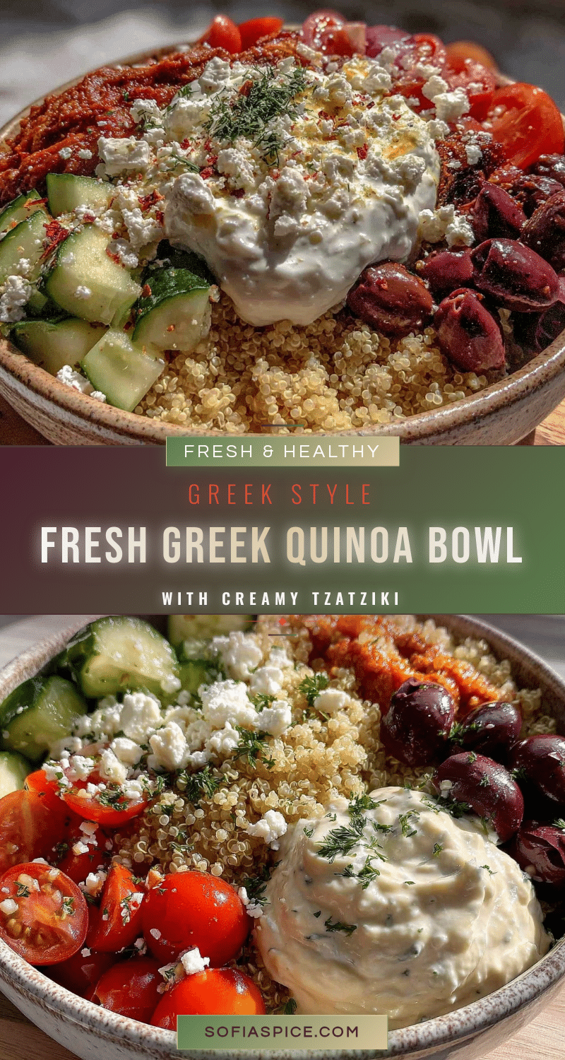 fresh greek quinoa bowl recipe