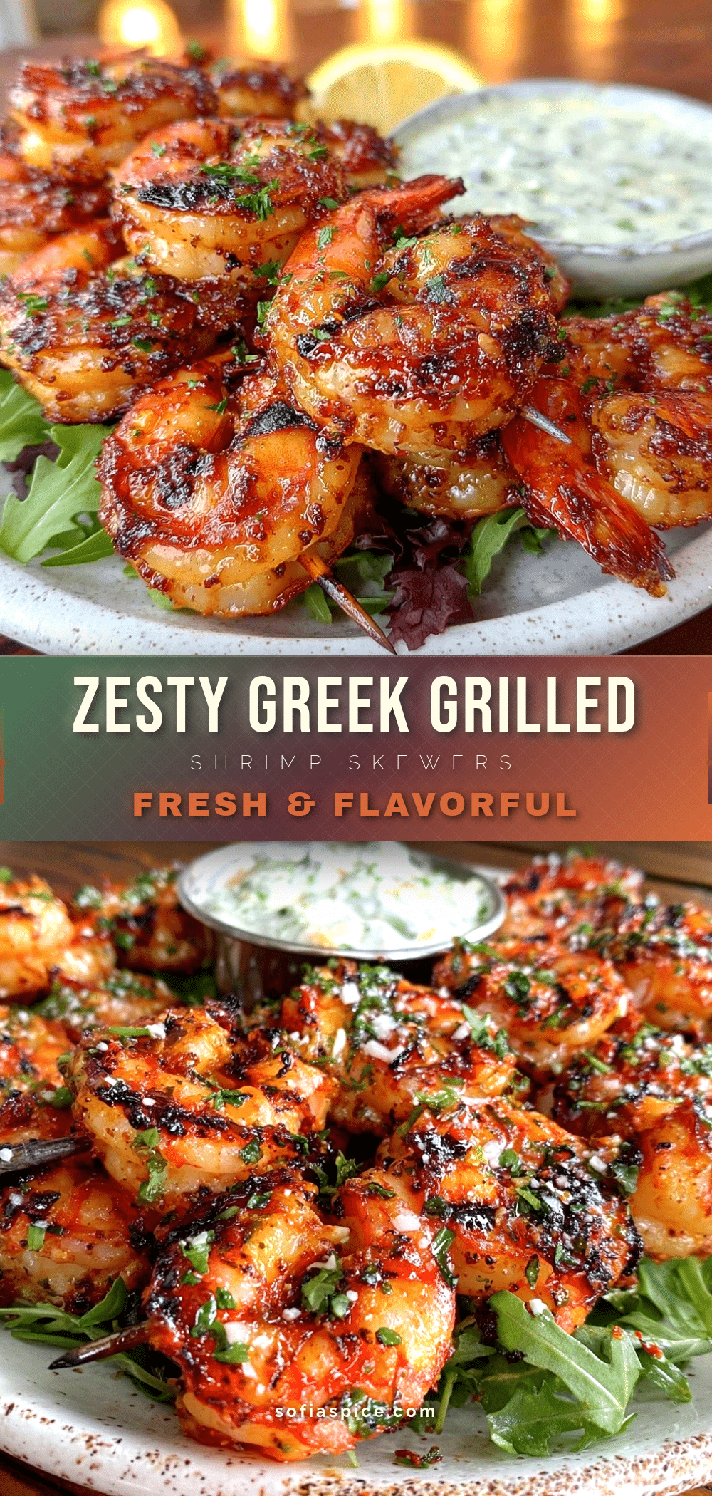 Greek-style grilled shrimp skewers recipe