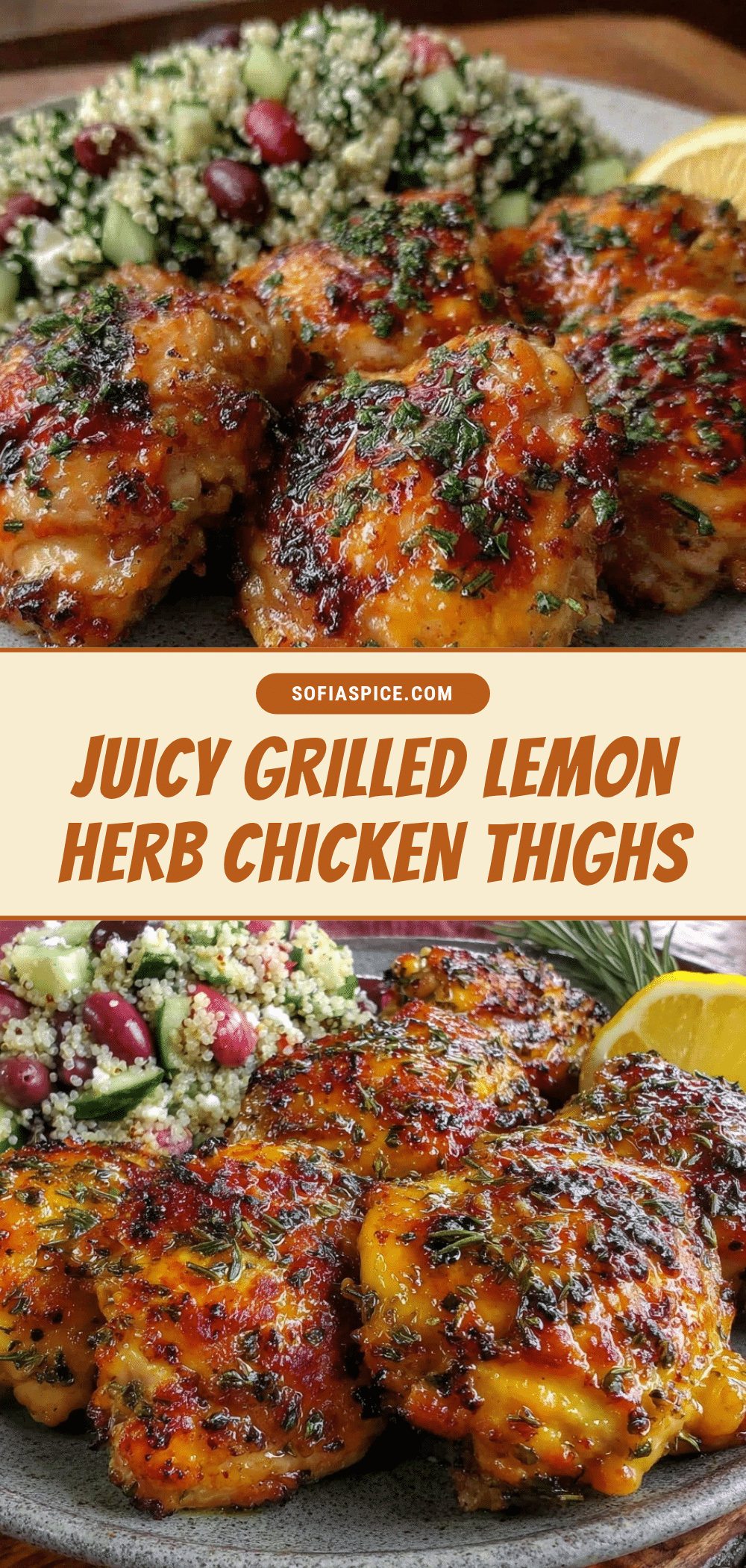 grilled lemon herb chicken thighs recipe