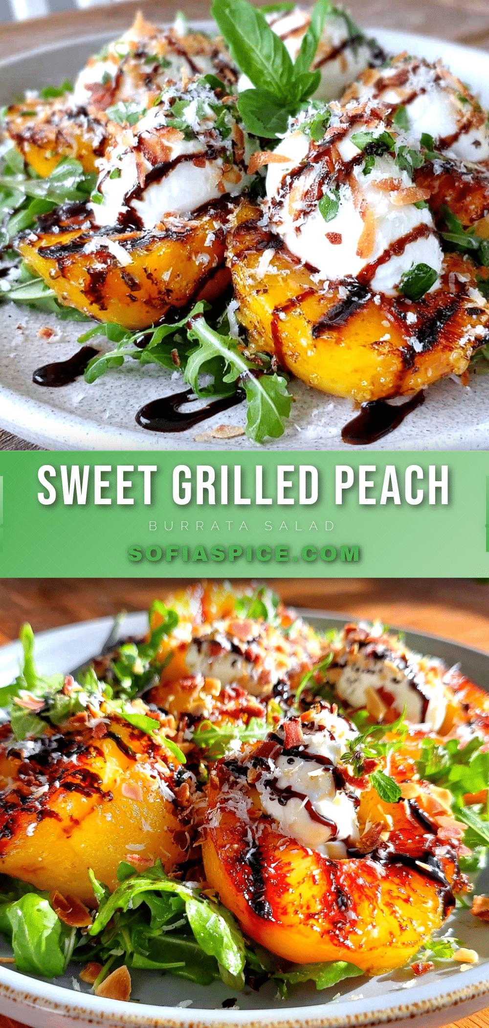 grilled peach and burrata salad recipe