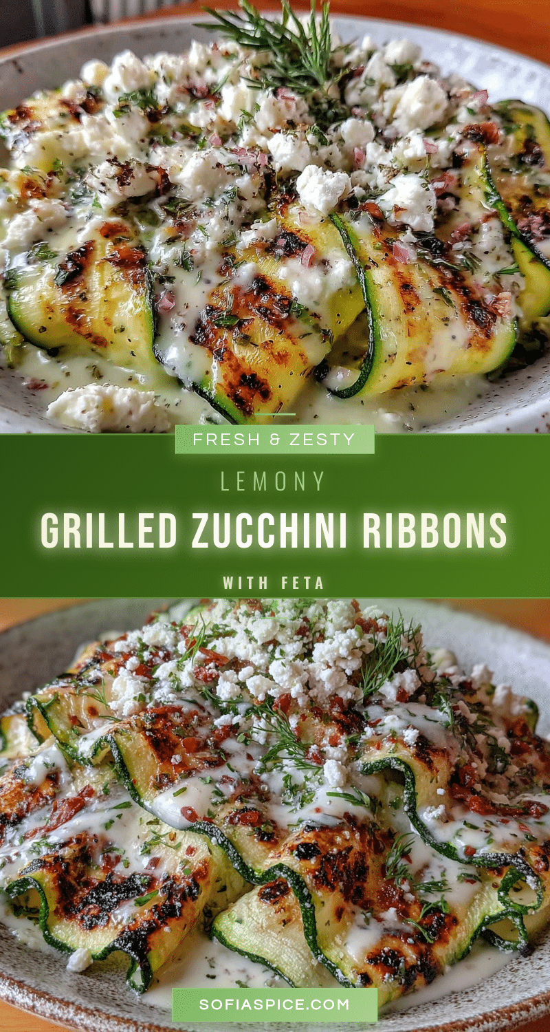 grilled zucchini ribbons recipe