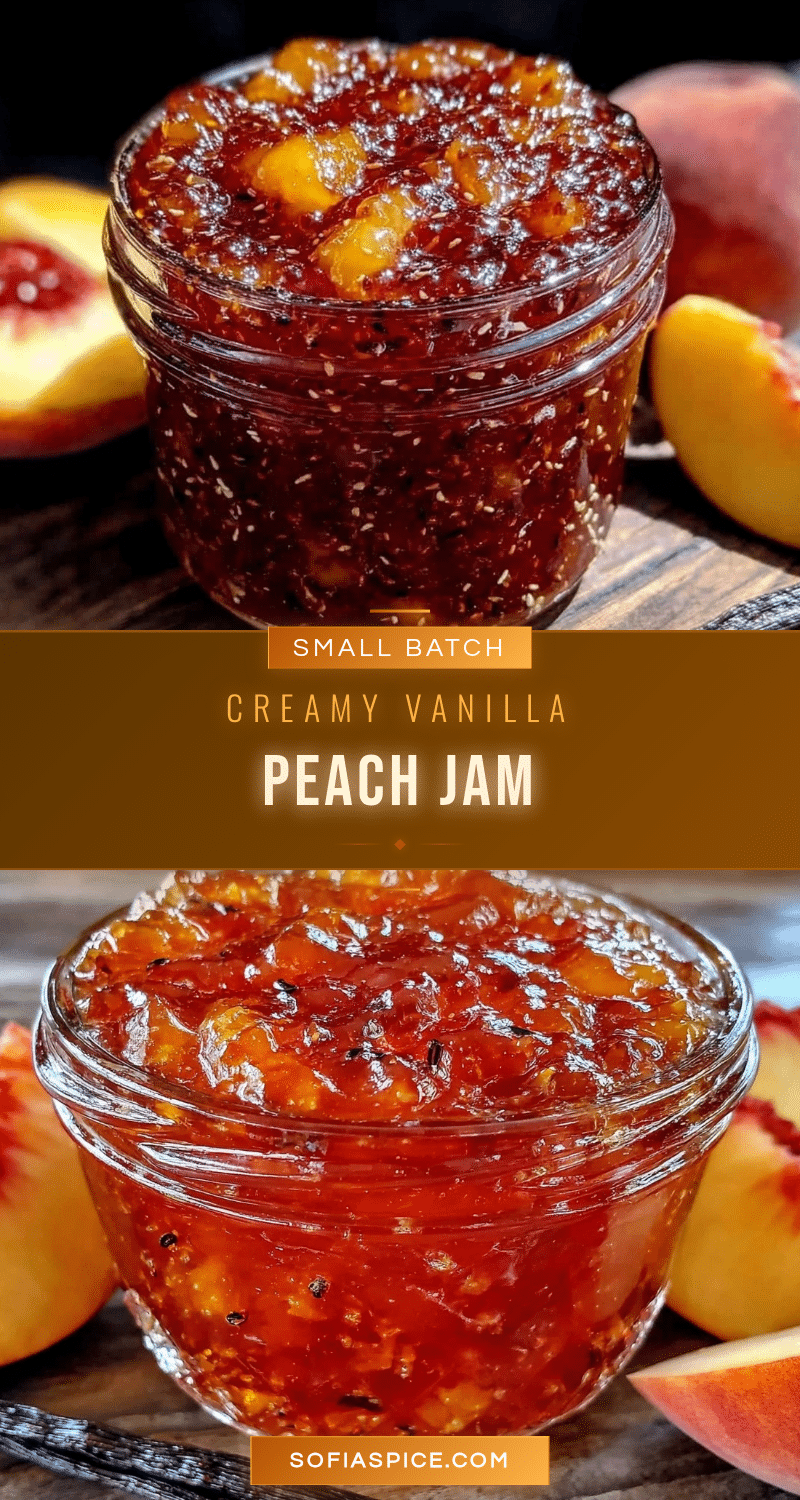 homemade peach jam with vanilla bean recipe