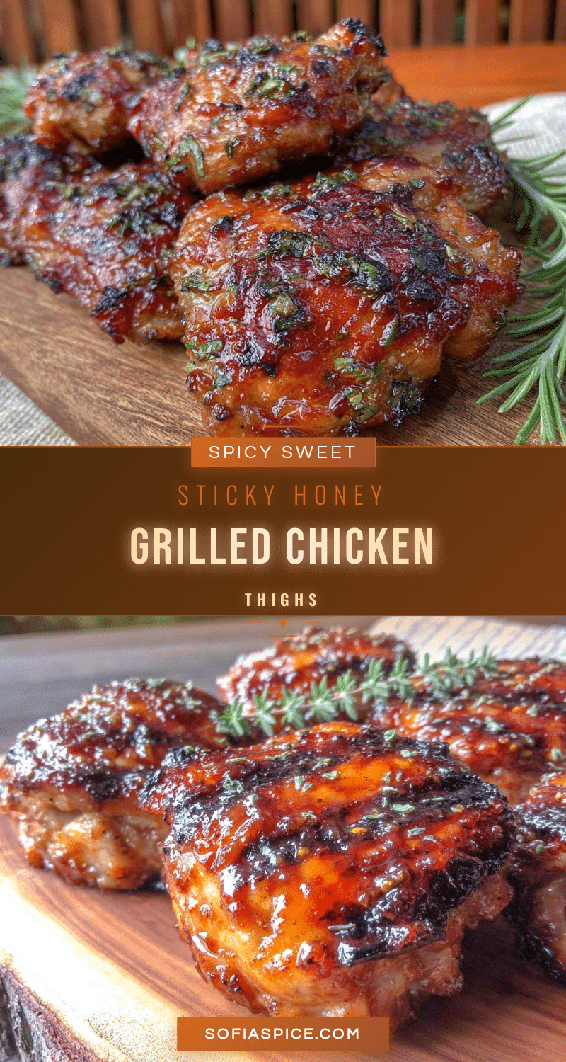 honey sriracha grilled chicken thighs recipe