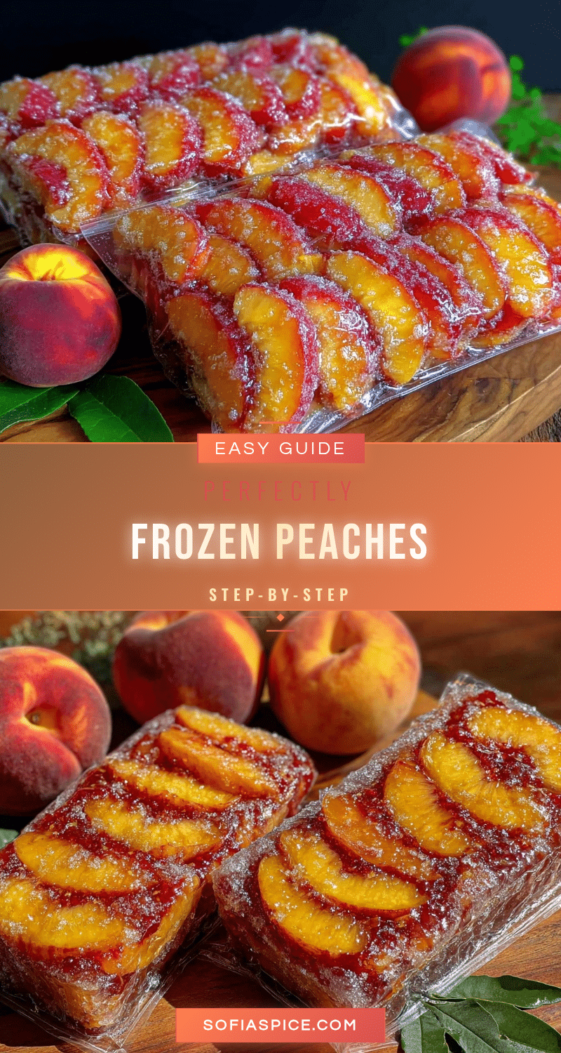 how to freeze peaches recipe