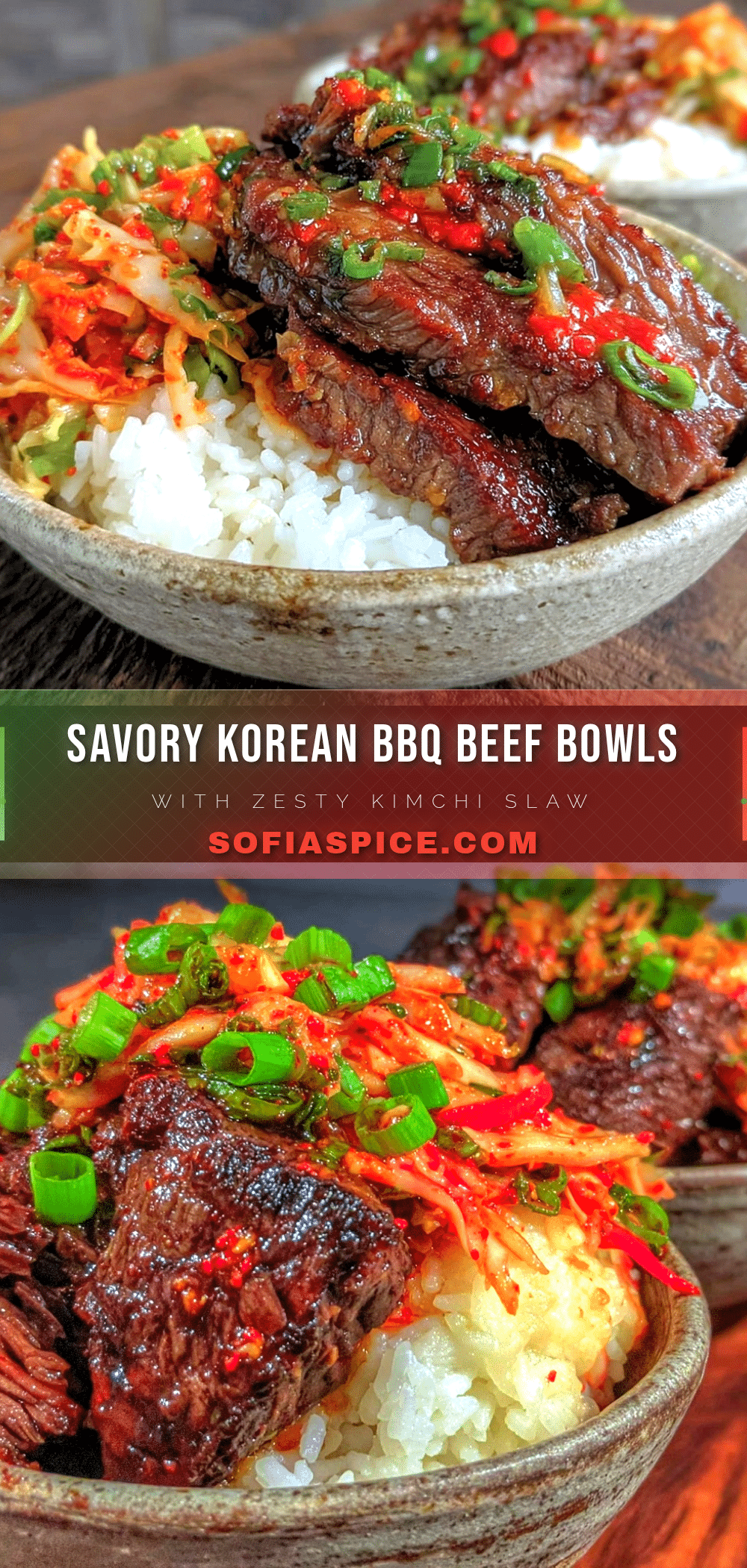Korean BBQ beef bowls recipe