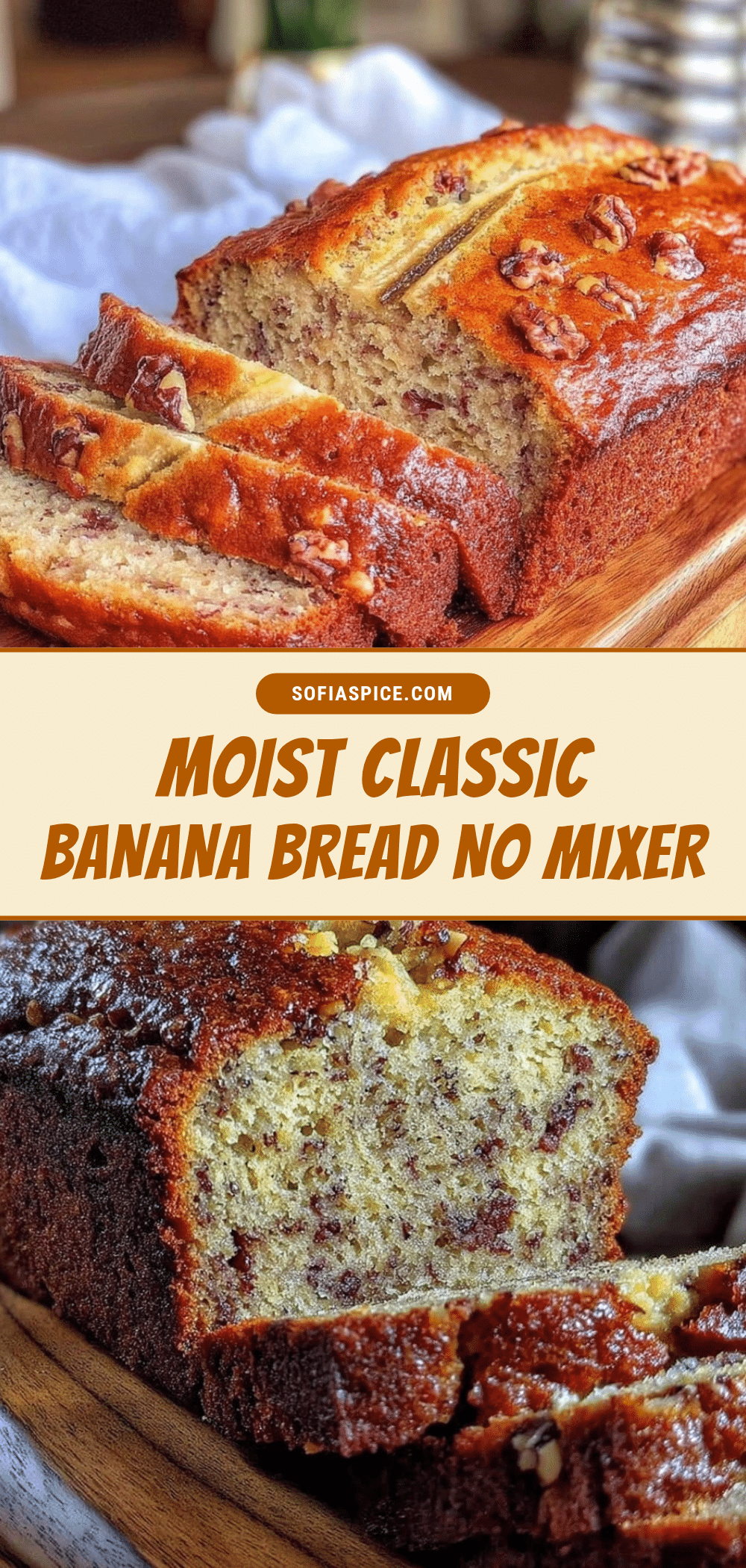 moist classic banana bread recipe