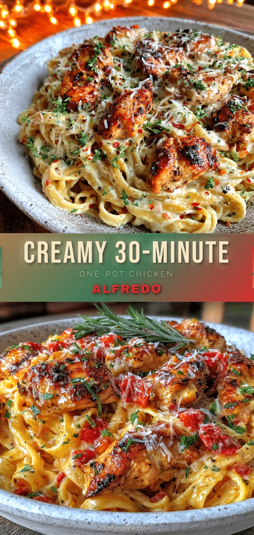 one-pot chicken Alfredo pasta recipe