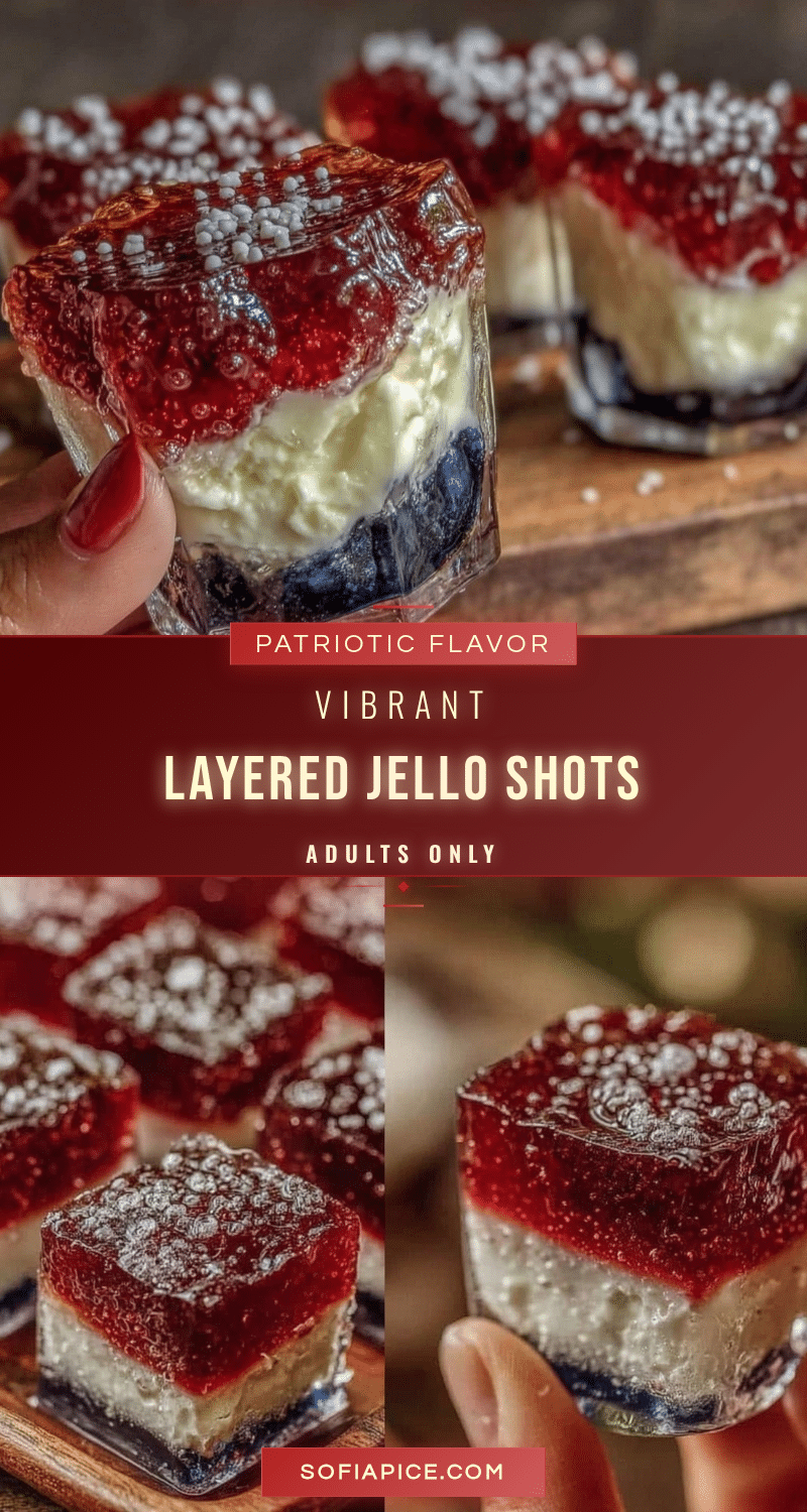 patriotic layered jello shots recipe