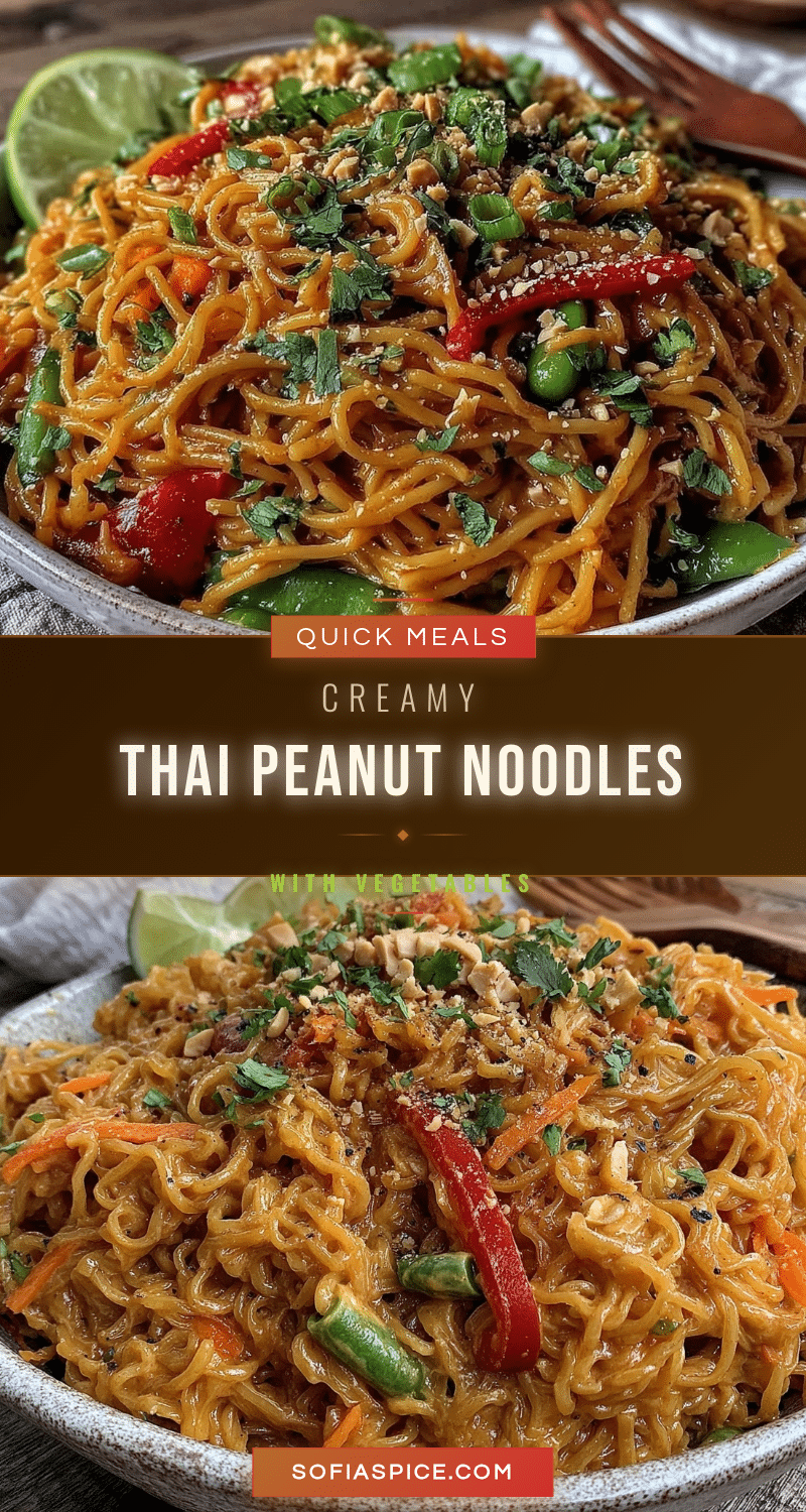 quick creamy thai peanut noodles recipe