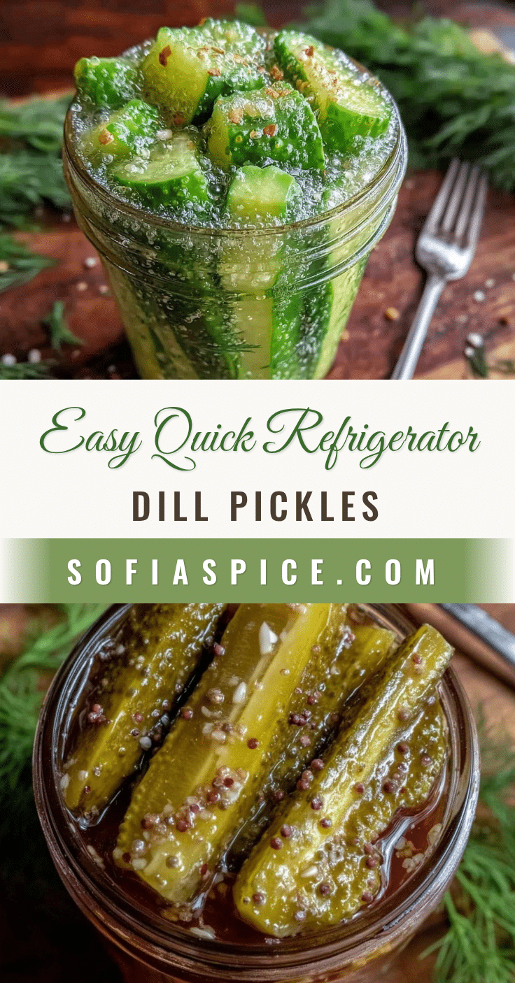 quick refrigerator dill pickles recipe