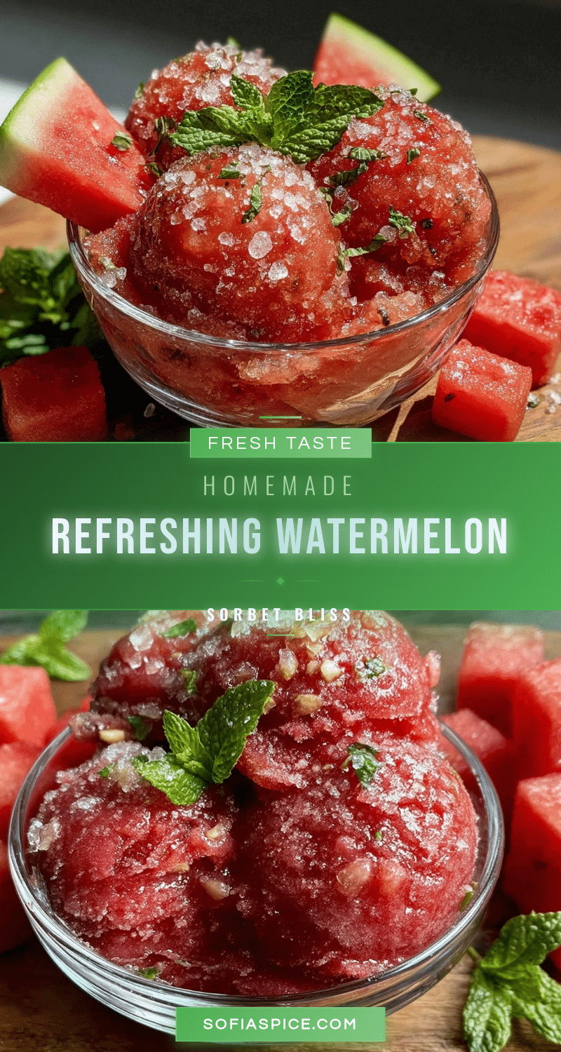 refreshing watermelon sorbet recipe recipe