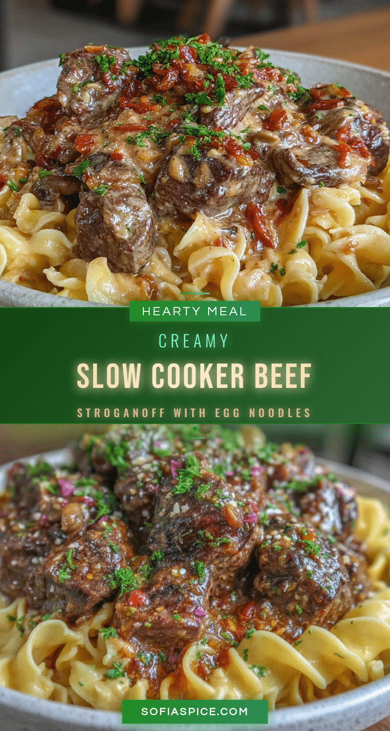 slow cooker beef stroganoff recipe