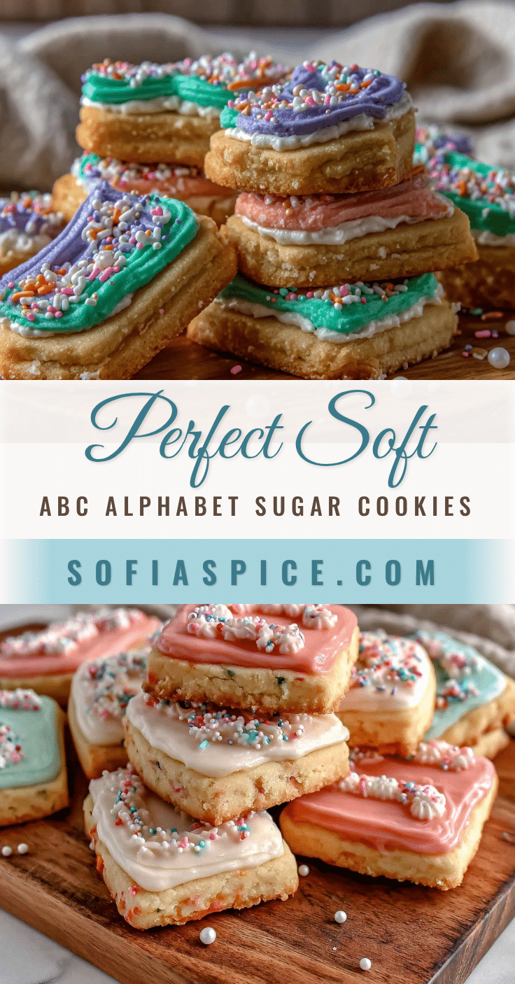 soft abc alphabet sugar cookies recipe