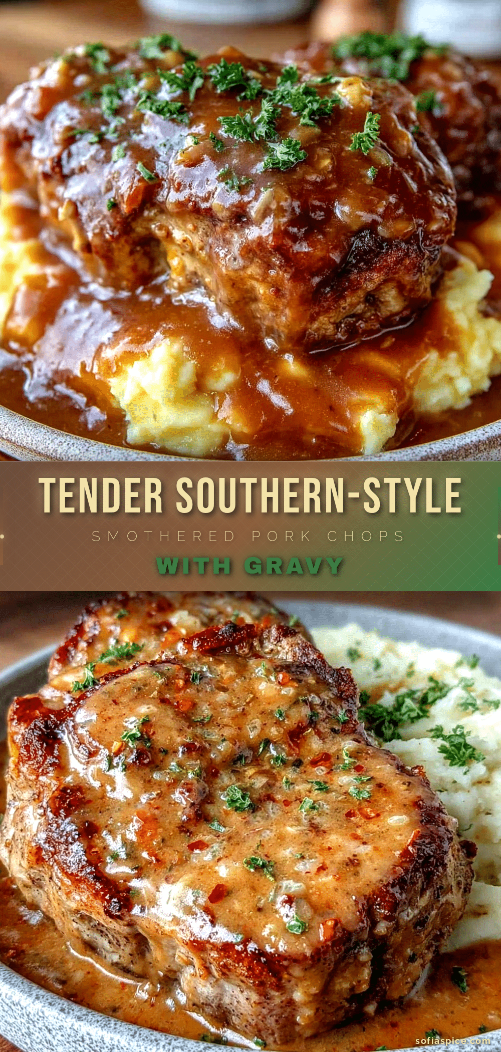 southern-style smothered pork chops recipe
