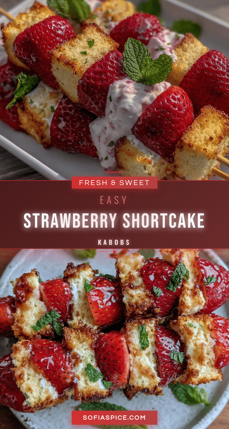 strawberry shortcake kabobs recipe