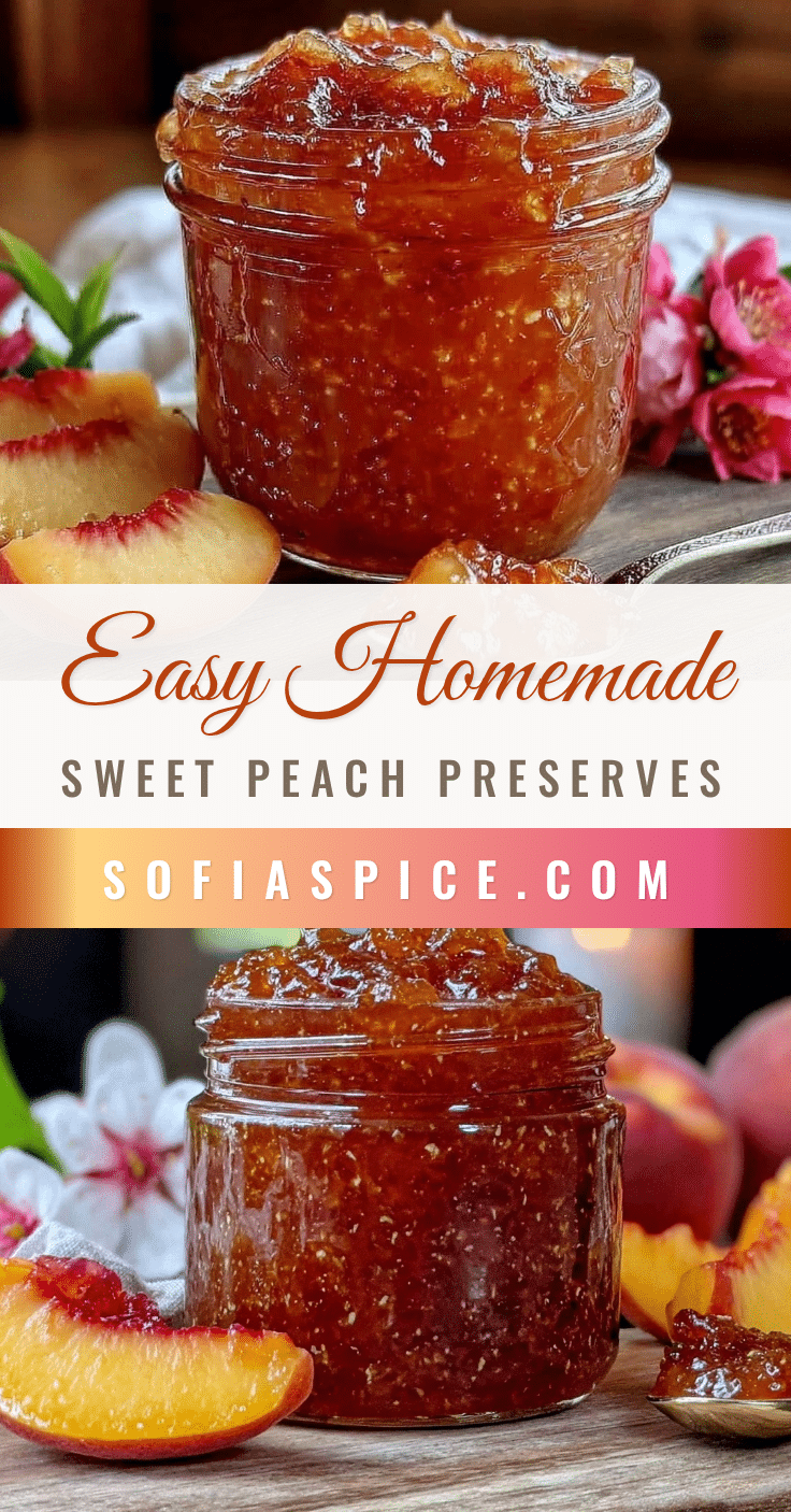sweet peach preserves recipe