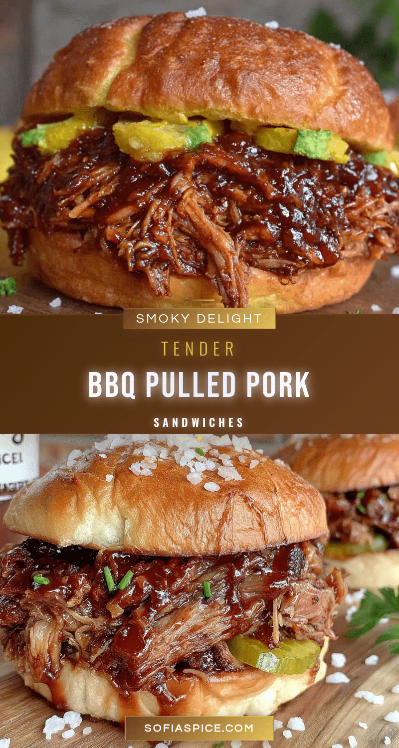 Tender Smoky BBQ Pulled Pork Sandwiches recipe