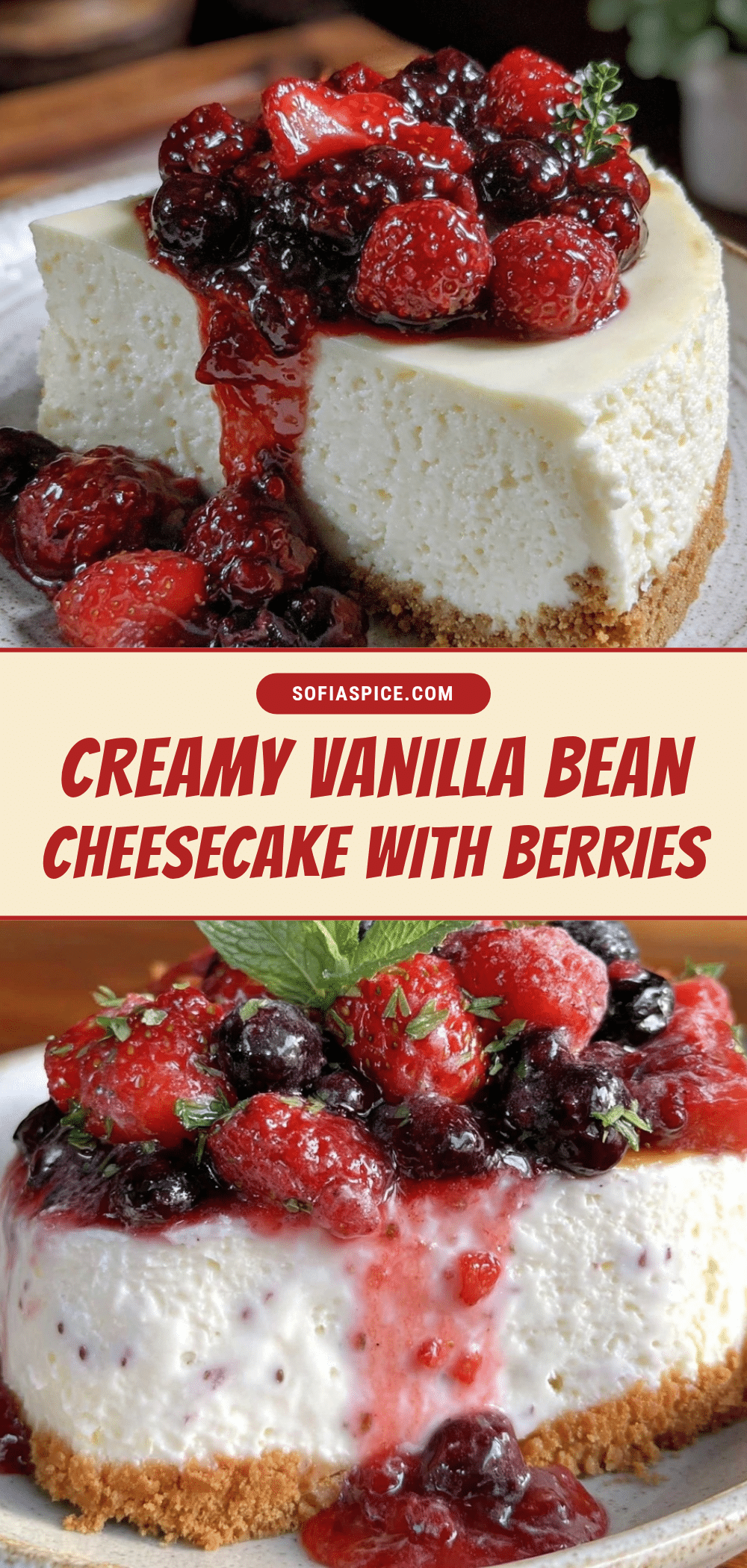 vanilla bean cheesecake recipe