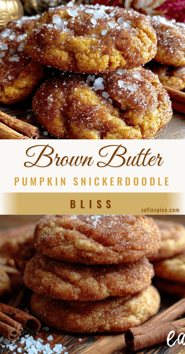brown butter pumpkin snickerdoodle cookies recipe