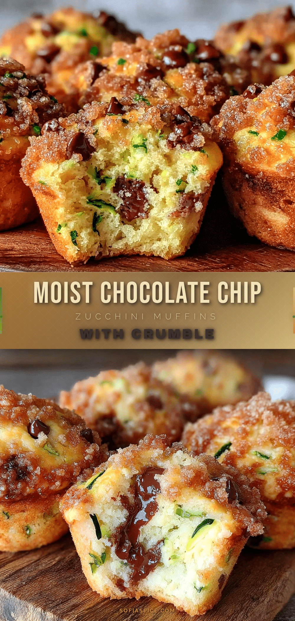 chocolate chip zucchini muffins recipe
