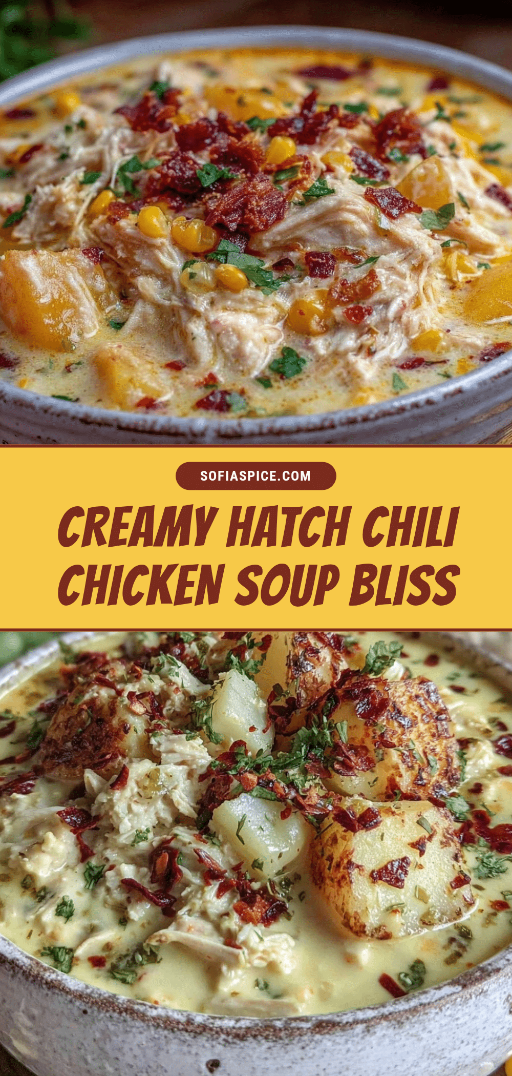 creamy hatch chili chicken soup recipe