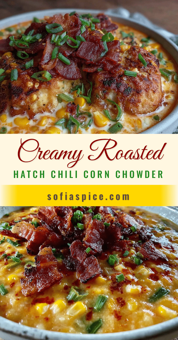 creamy roasted hatch chili chowder recipe