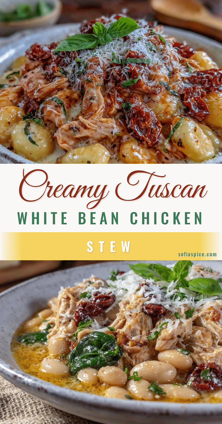 creamy tuscan white bean and chicken crockpot dinner recipe