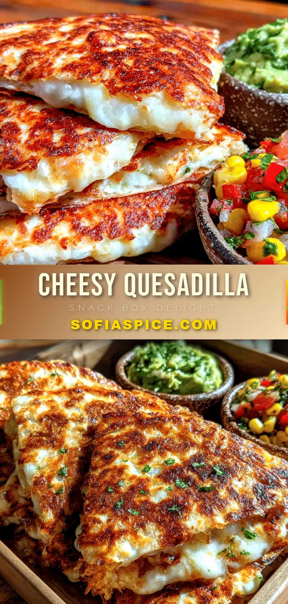 crispy cheesy quesadilla snack box recipe