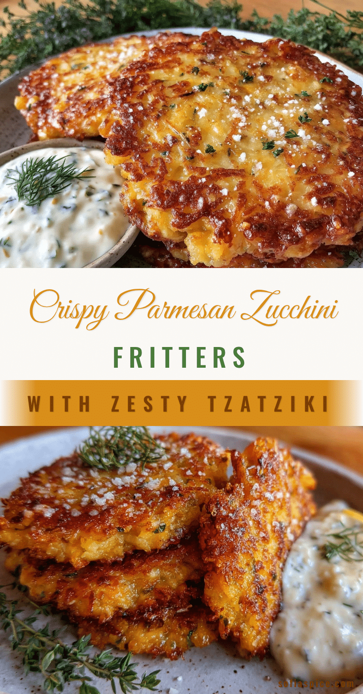 crispy Parmesan zucchini fritters recipe