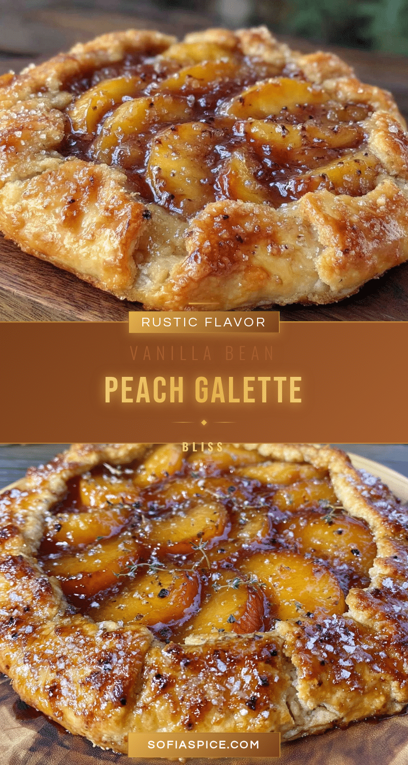 crispy vanilla bean peach galette recipe
