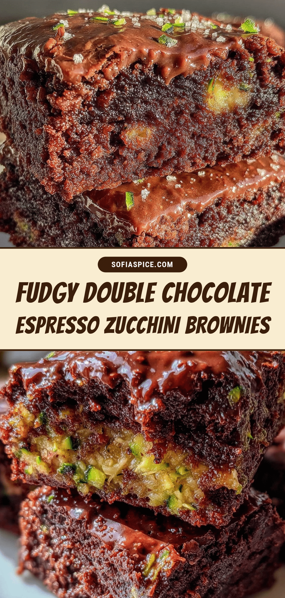 double chocolate espresso zucchini brownies recipe