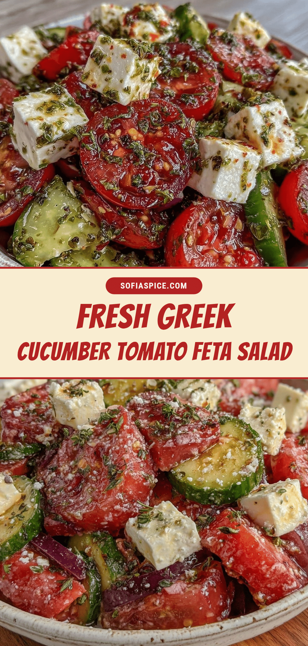 fresh greek cucumber tomato feta salad recipe